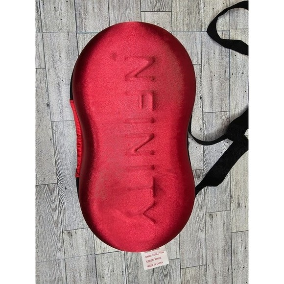 Nfinity Hard Case Red Make-up Case Cheer Bag, Black Strap - Picture 2 of 5